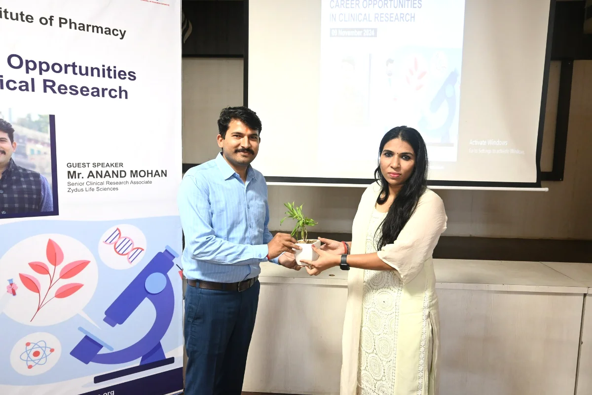 Guest lecture on "Career Opportunities in Clinical Research”