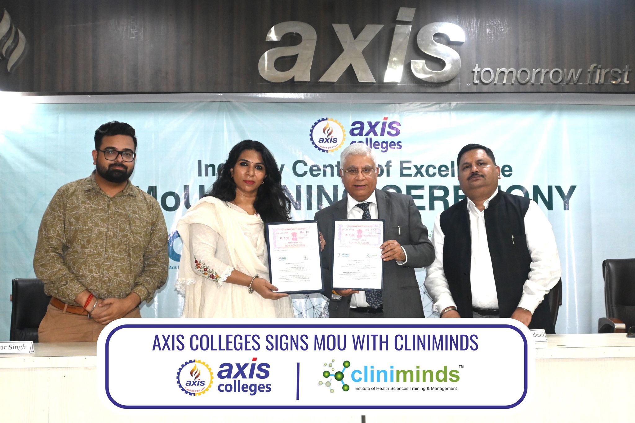 Axis Institute of Pharmacy Signs MoU with Cliniminds for Industry-Oriented Healthcare Education